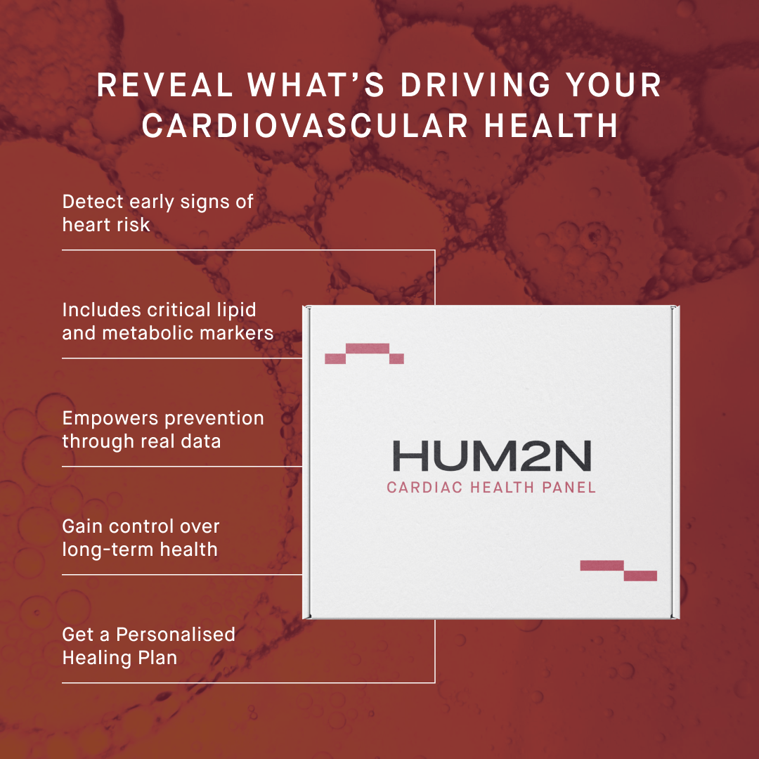Cardiac Health Panel + Interpretation with HUM2N Expert Physician - HUM2N: Longevity Shop