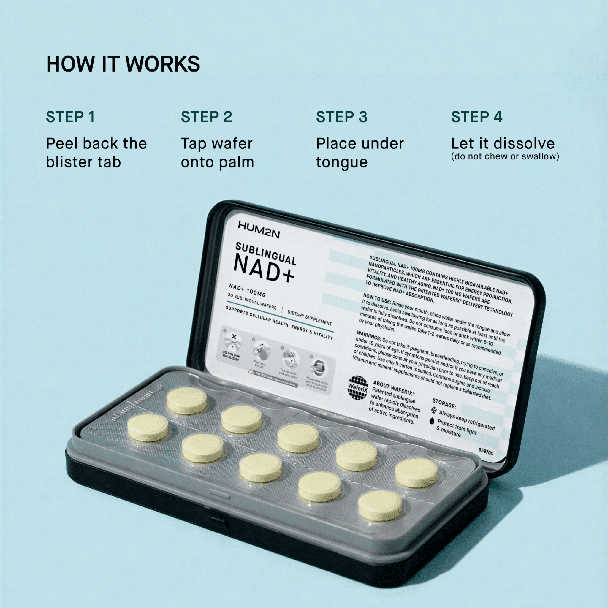 NAD+ Sublingual - HUM2N: Longevity Shop